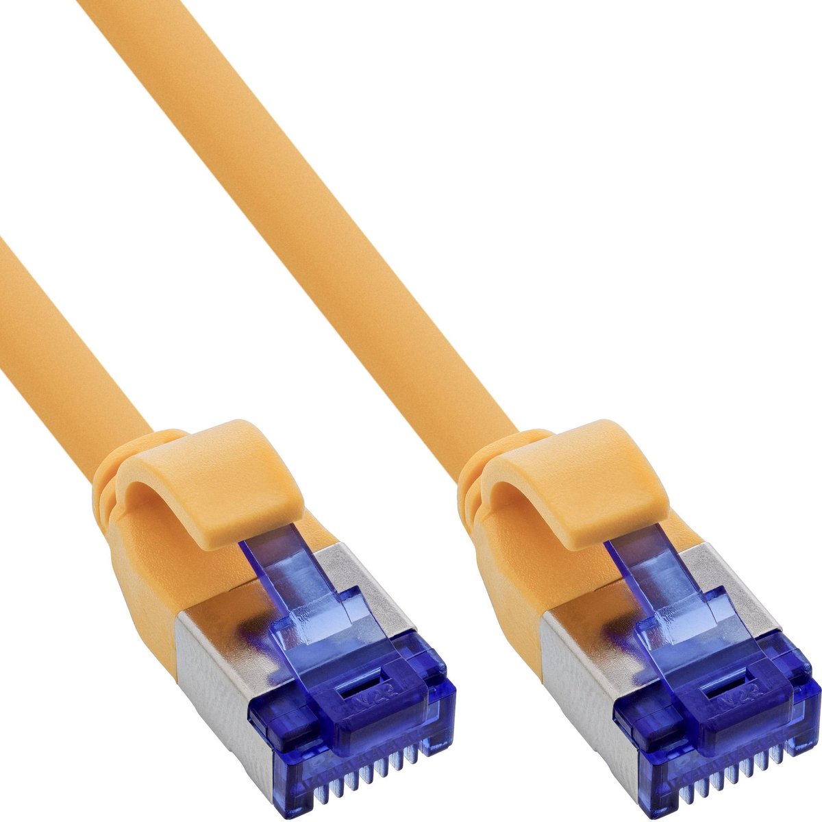 SFTP CAT6a slimline flexibele netwerkkabel | TPE LSZH | geel | 0,30 meter
