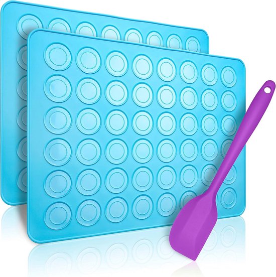 Grote siliconen bakmatten, antislip, antiaanbakmat, bakmat met hoge randen, voor het