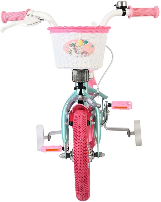 Volare Unicorn Kinderfiets - Meisjes - 12 inch - Groen van Volare — afbeelding 2