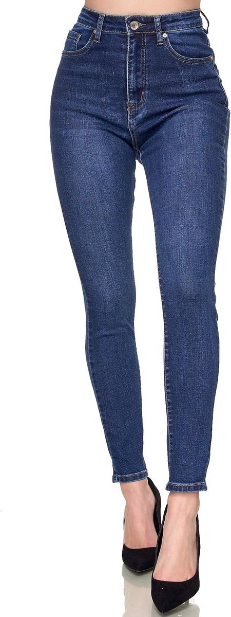 Dames Super Hoge Taille Skinny Broek met Stretch
