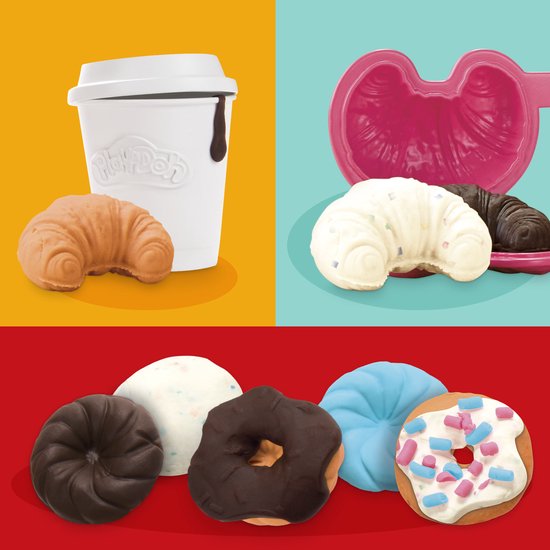 Play-Doh Donutshop-speelset, keukenspeelgoed, knutselen voor kinderen van 3+