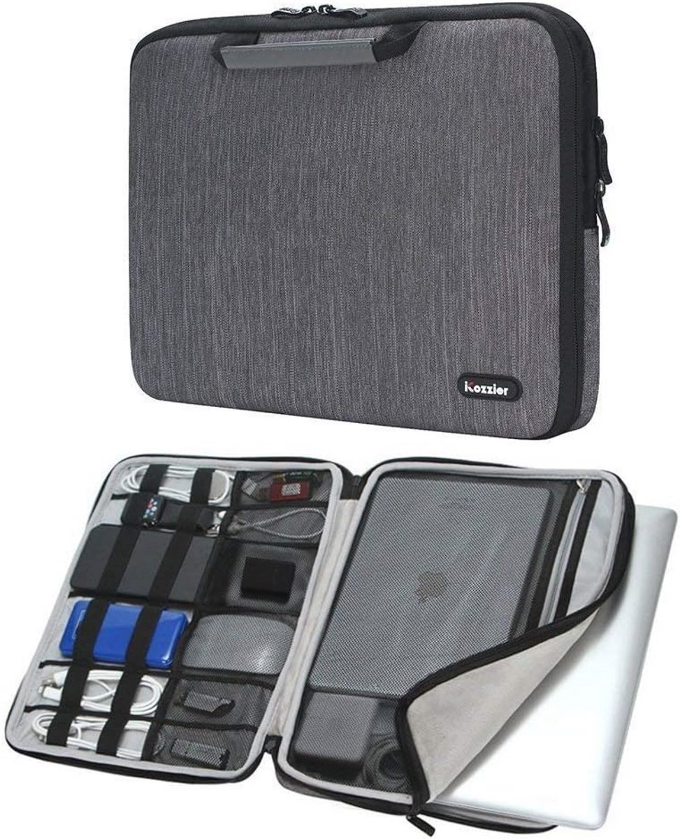 Drie Pocket Laptop Rugtas 13-15 inch met Riem voor Draagcomfort