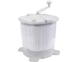 Allecta - Draagbare Handmatige Wascrank voor Kleine Kledingstukken - Ideaal voor Kamperen, Studentenkamers en Appartementen - Nordic Grey