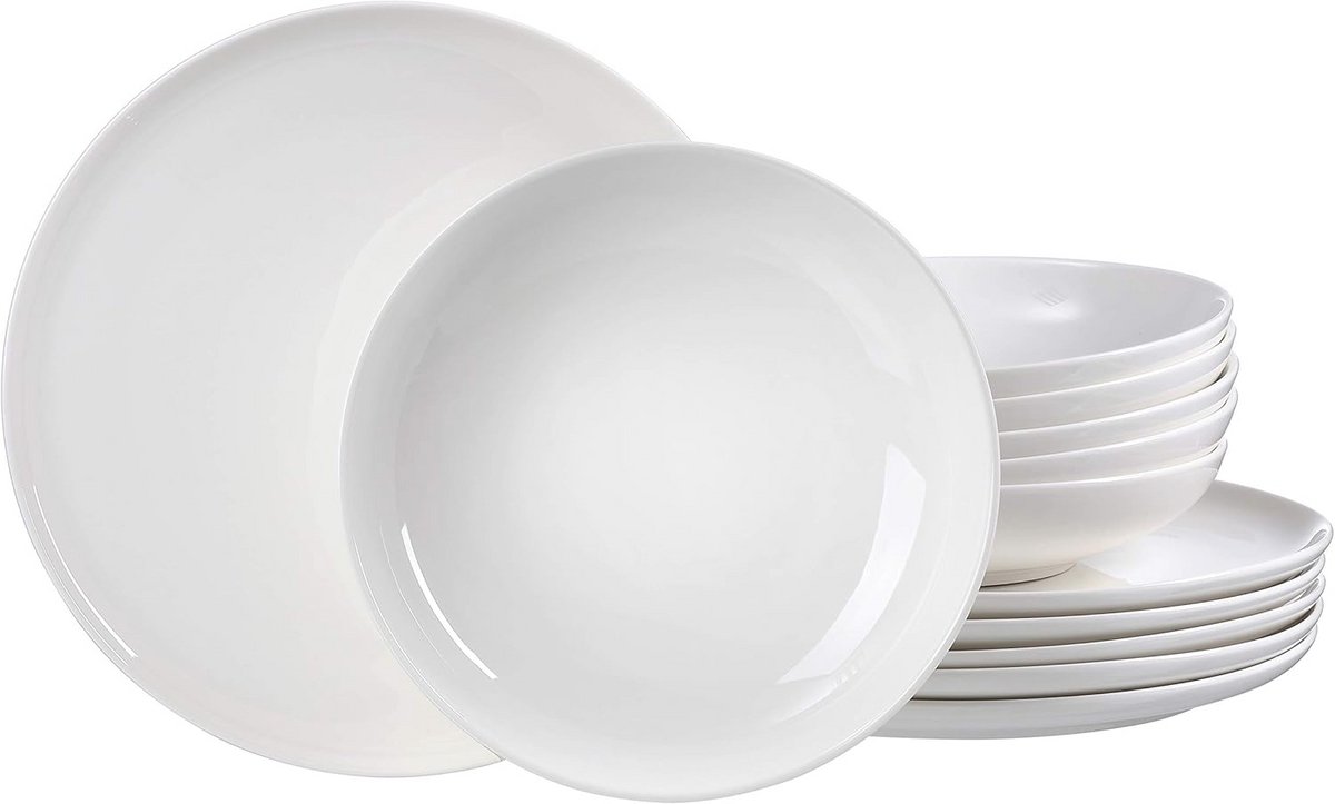 Tafelservies 12-delig wit - Modern Scandinavisch Design