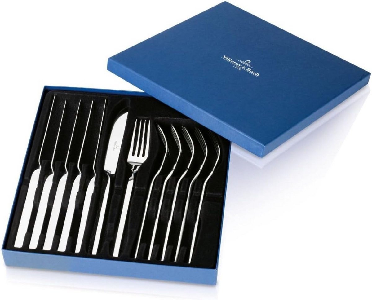 Luxe Bestekset 12-delig Steakmessen en -vorken Roestvrij Staal