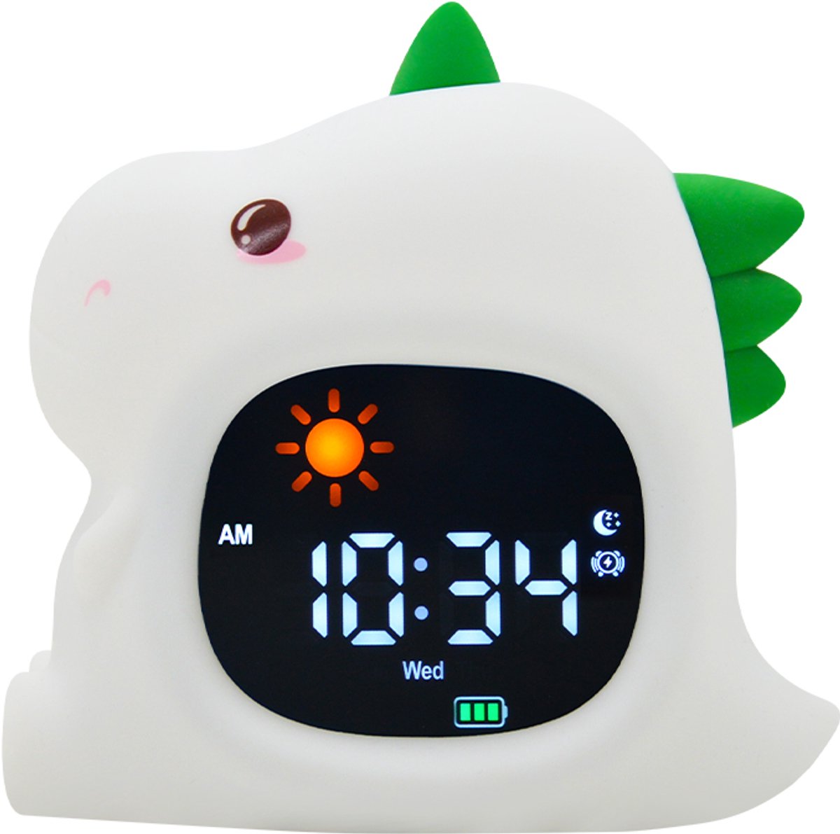 Youha Slaaptrainer en Wekker voor Kinderen - Draadloze Slaapwekker - 8 verschillende kleuren instelbaar - Inclusief Touchscreen en Nachtlamp functie - Draak figuurtje