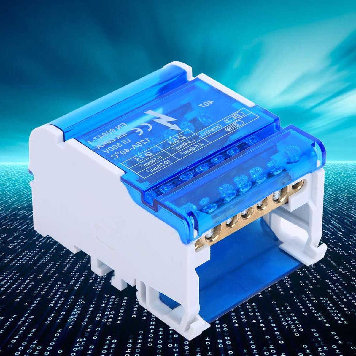 Allecta - Driefasige Splitter Box Din Rail Transparante Afdekking