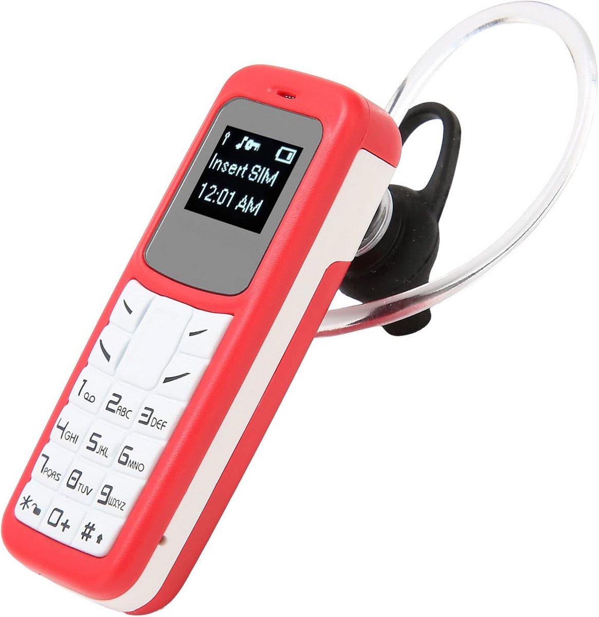 Ultra Compacte Mini Mobiele Telefoon 2G - Kleine Smartphone met Bluetooth & Oorhaak