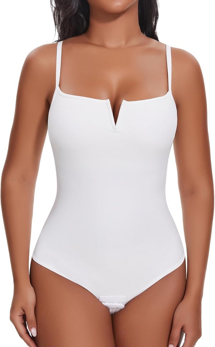 Dames Bodyshaper met Buiksteun Vierkante Hals Stalen Baleinen Shapewear