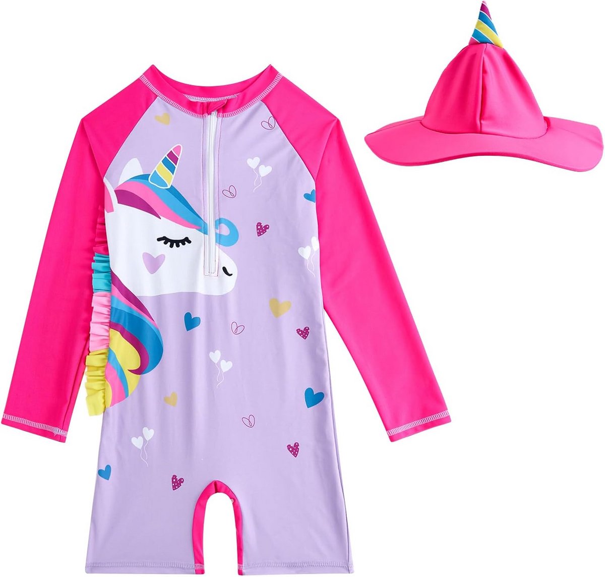 Eendelig baby badpak met lange mouwen en UV-bescherming