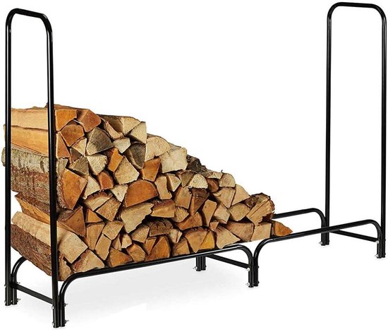 Houtrek 150 x 120 x 35 cm - Houten rek met metalen frame voor binnen en ...