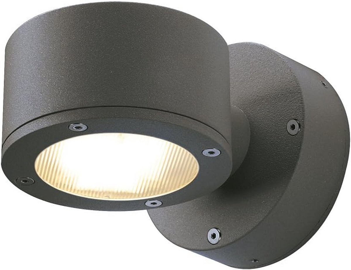 Wandopbouwarmatuur voor buiten | Led spot voor tuin, paden en ingangen | IP44 9W antraciet