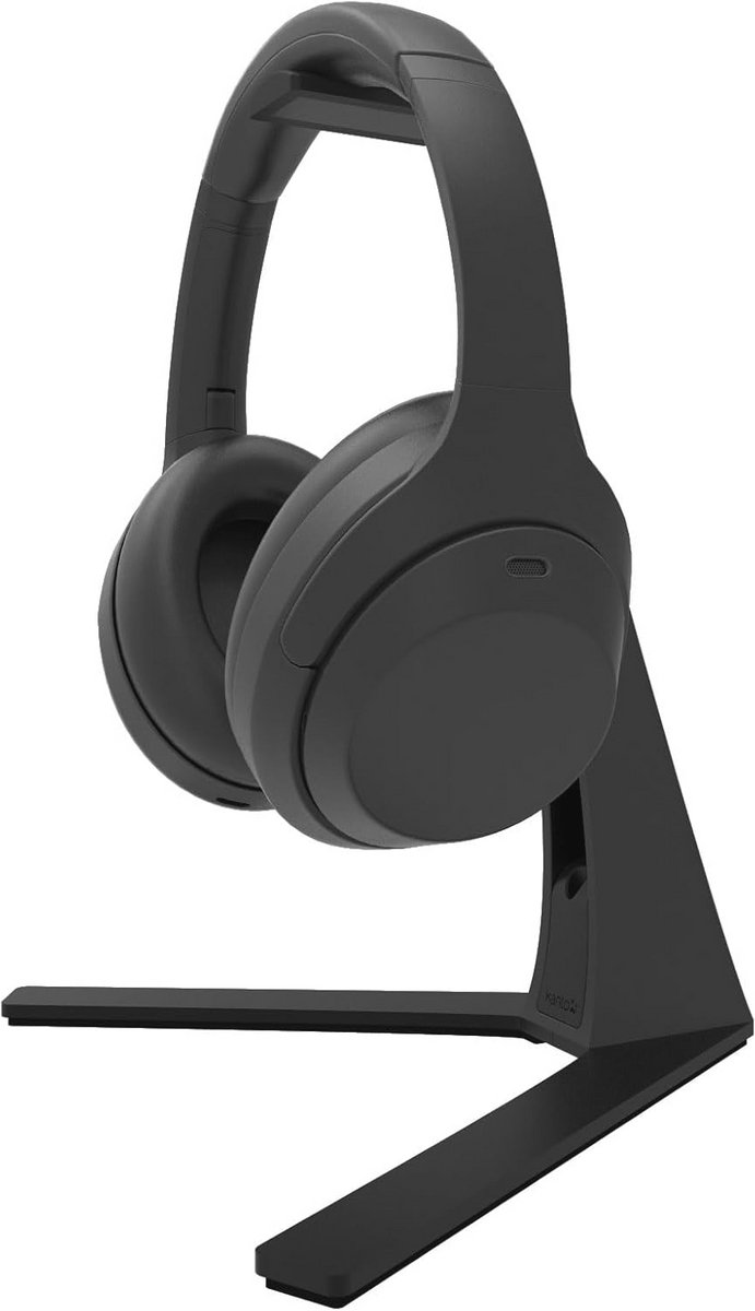 Universele Desktop Headphone en Headset Stand met Siliconen Padding en Adapter Houder - Zwart
