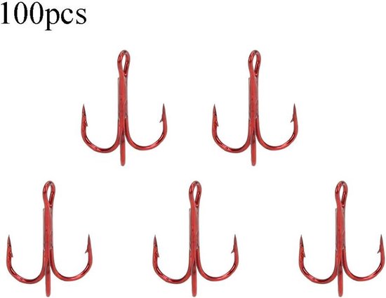 100 Stuks Dreggen Vishaak van Hoog Koolstofstaal voor Vishaak Accessoires - Ideaal voor Vissen - Speciale Wrijvingsverminderende Haken — afbeelding 5