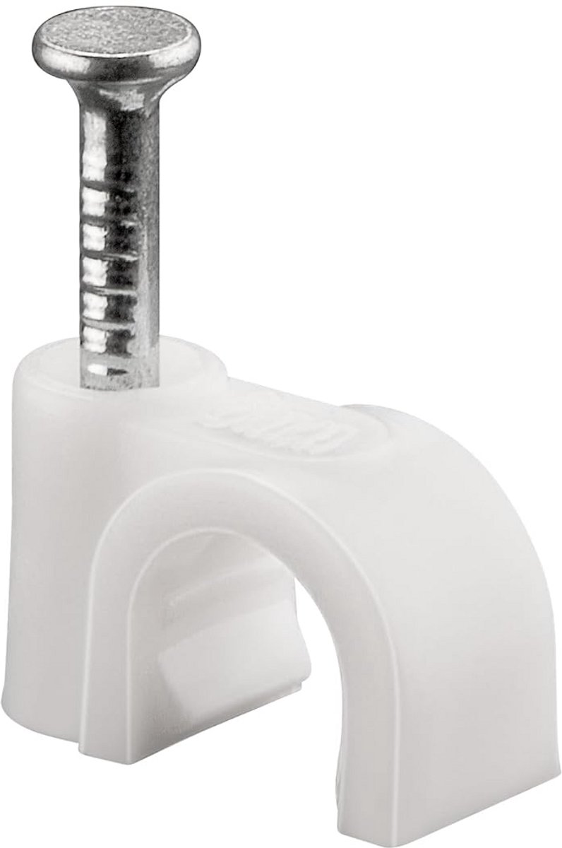 Kabelklemmen Set van 100 - Kabelhouders voor Bevestiging tot 6 mm Diameter