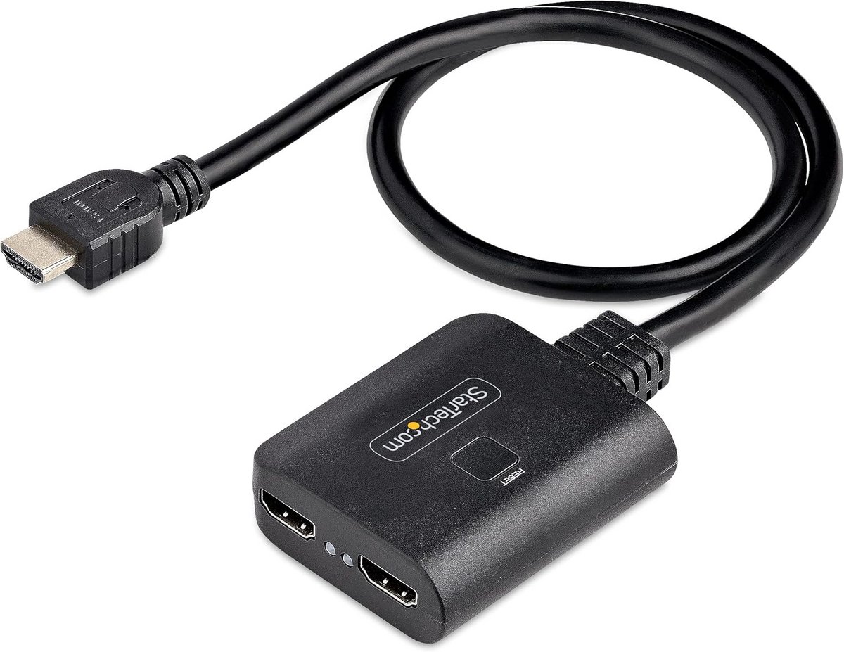 2-Poorts HDMI Splitter 4K 60Hz - 1 In 2 Uit Video Verdeler