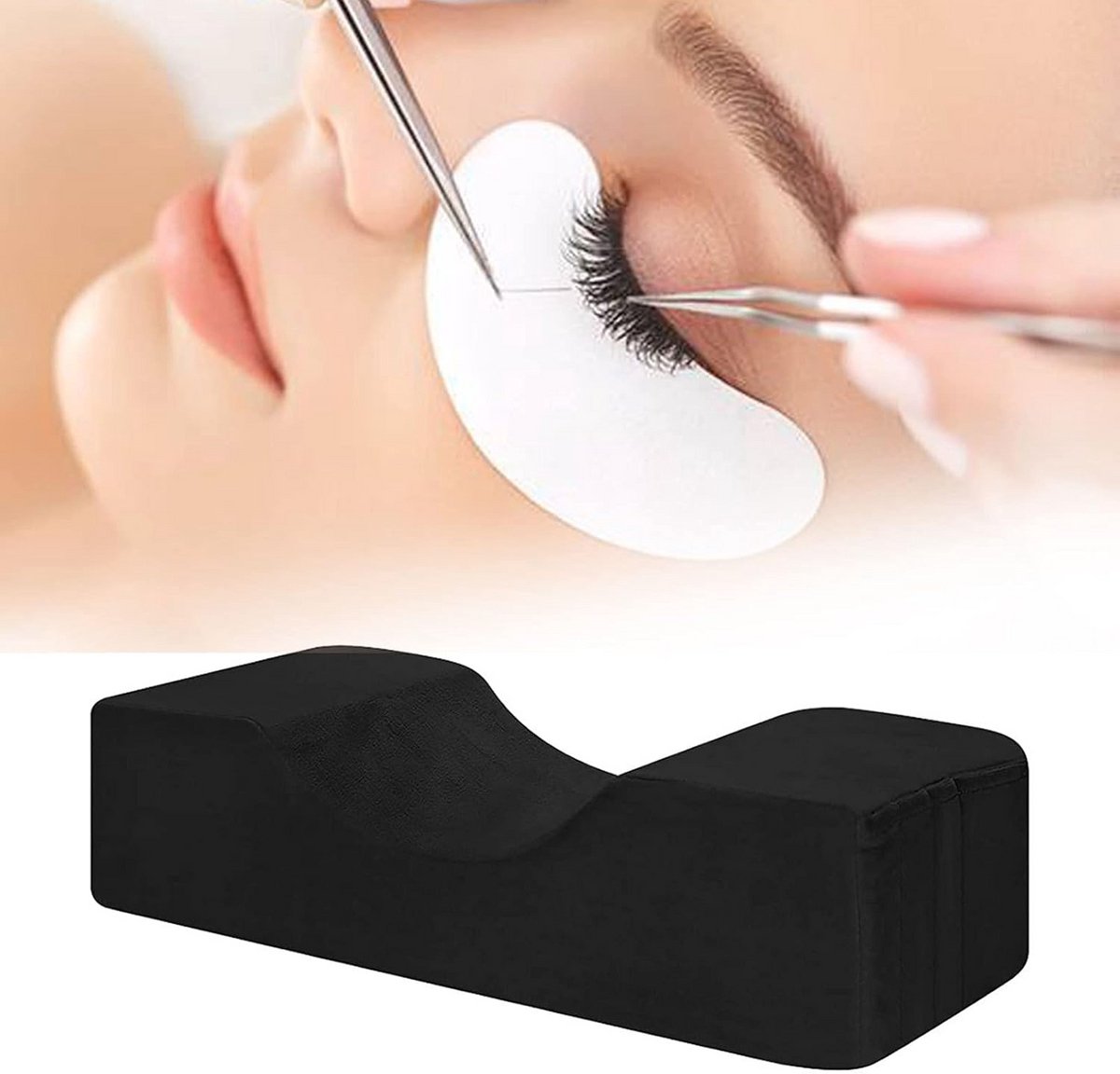 Ergonomisch Neksupport Kussen voor Wimperextensions en Schoonheidssalons