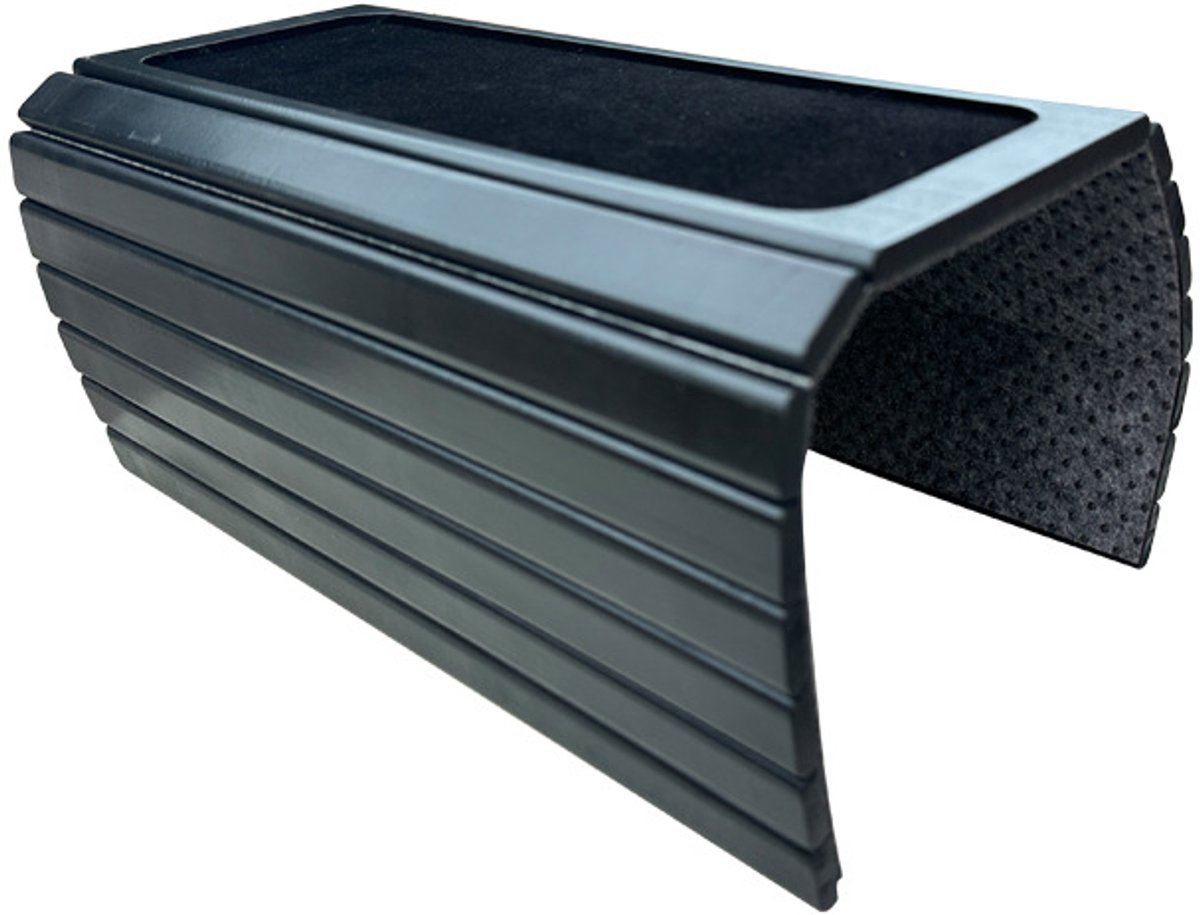 longziming -Houten opvouwbare bankarmbak - Sofa lade armleuning - Denne -Anti-Slip Deeltjes - 44 X 34 X 0,8 Cm Flexibele Constructie Voor Duurzaam Gebruik - Beschermende coating - Organizer- Sofa- 1 - Voor Banken Van 16-40 Cm - Zwart