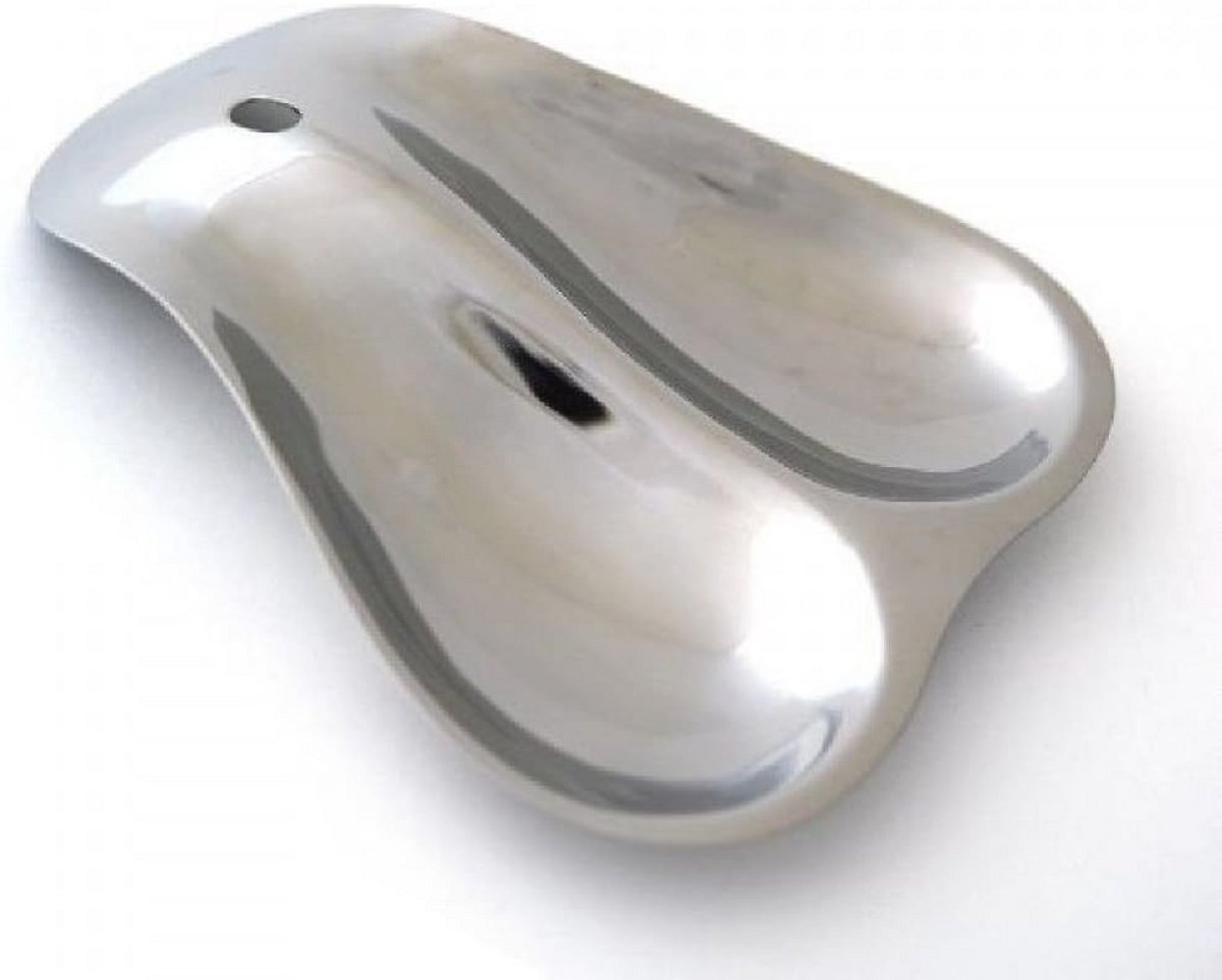 Roestvrijstalen dubbele lepelplank 18 cm - Perfect voor Koken en Serveren