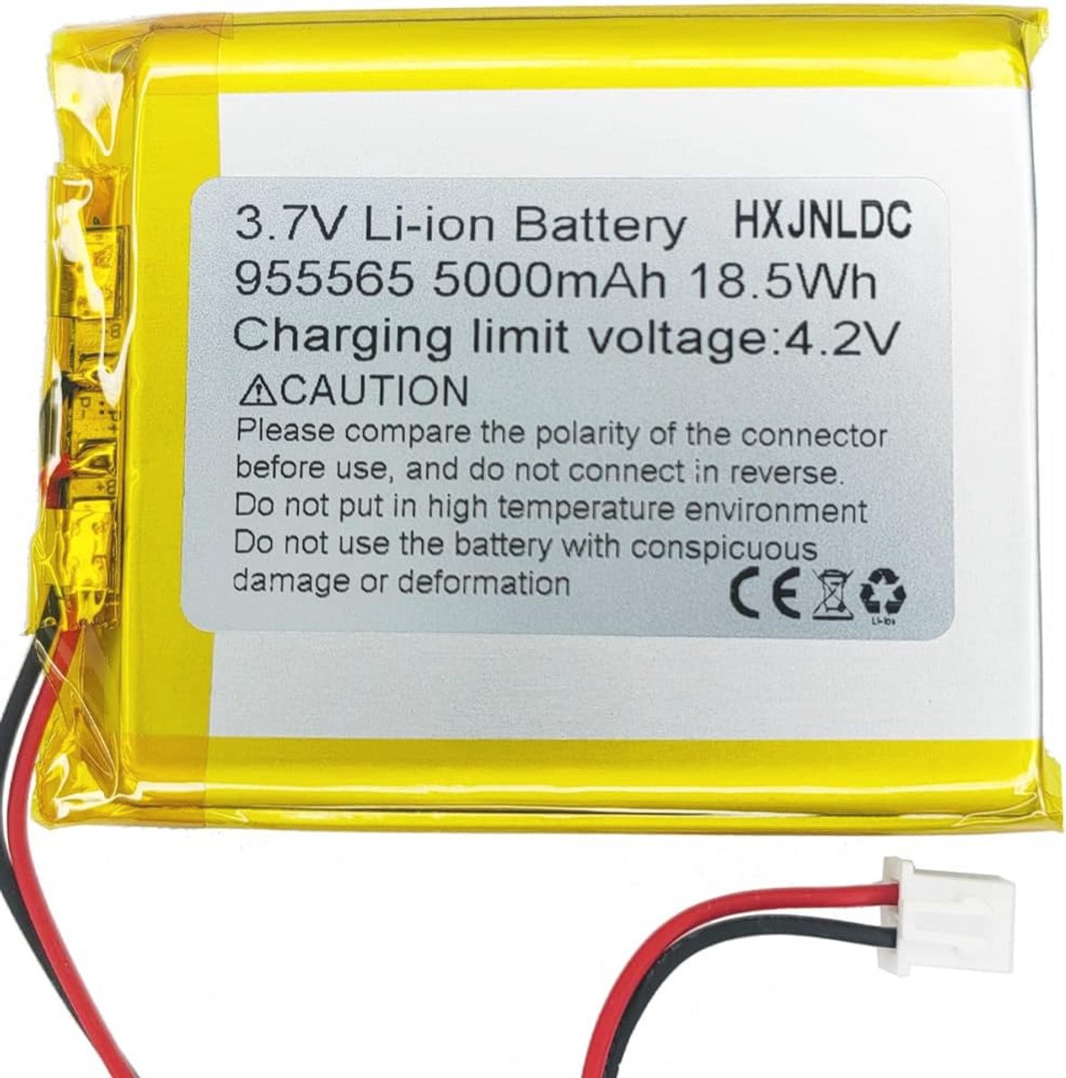 5000 mAh 3.7V Li-Ion Polymer Batterij voor DIY Elektronische Projecten