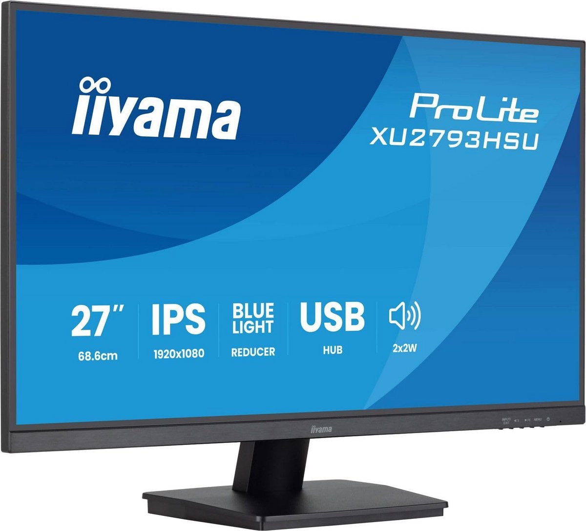 27 inch IPS Monitor 1ms Reactietijd - HDMI, DisplayPort en USB Hub