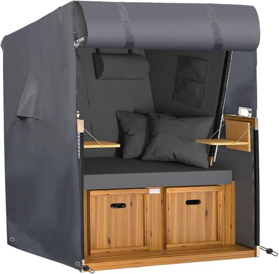Beschermhoes Voor Ligbed | 210 X 75 X 40 Cm | Polyesterweefsel Van Het Type Oxford 600d Kleur Grijs