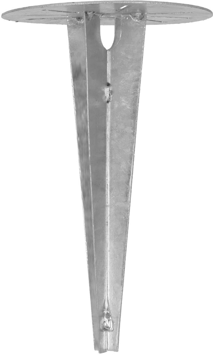 1836749 - Basis voor tuinlampen - Rond Anker - 190 mm - Gegalvaniseerd Staal - Weerbestendig