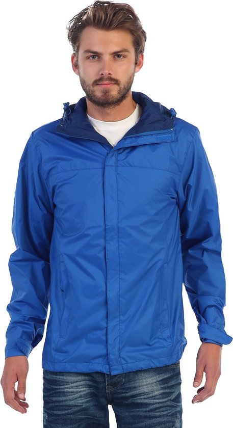 YoungSoul Wind- en waterdichte regenjas voor kinderen, met kleurblok, roze, 128/134 cm