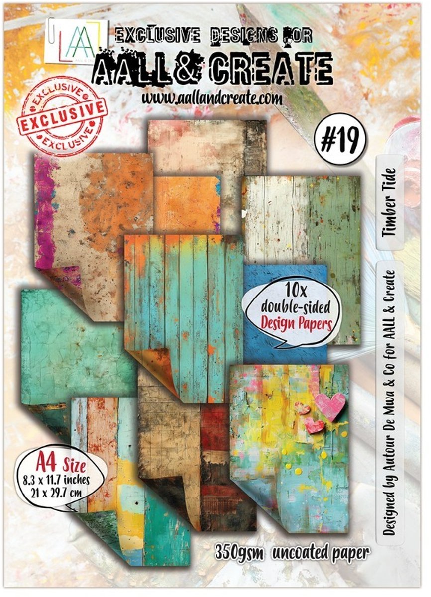 Aall & Create Design Paper A4 - Timber tide
