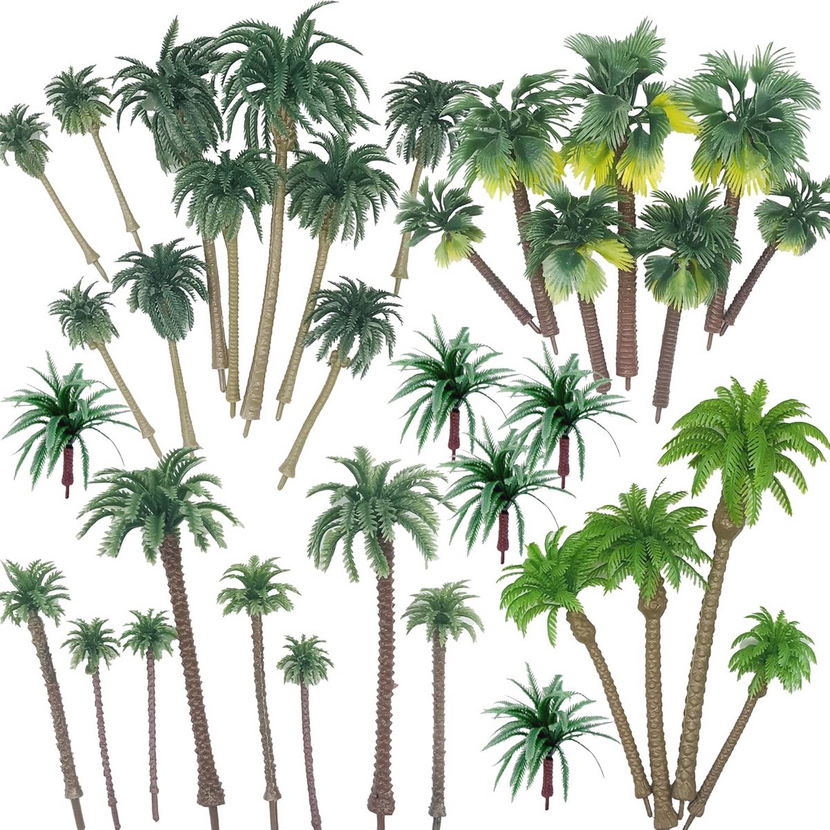 Modelbomen Kokospalm - 34 Stuks voor Modeltrein en Diorama