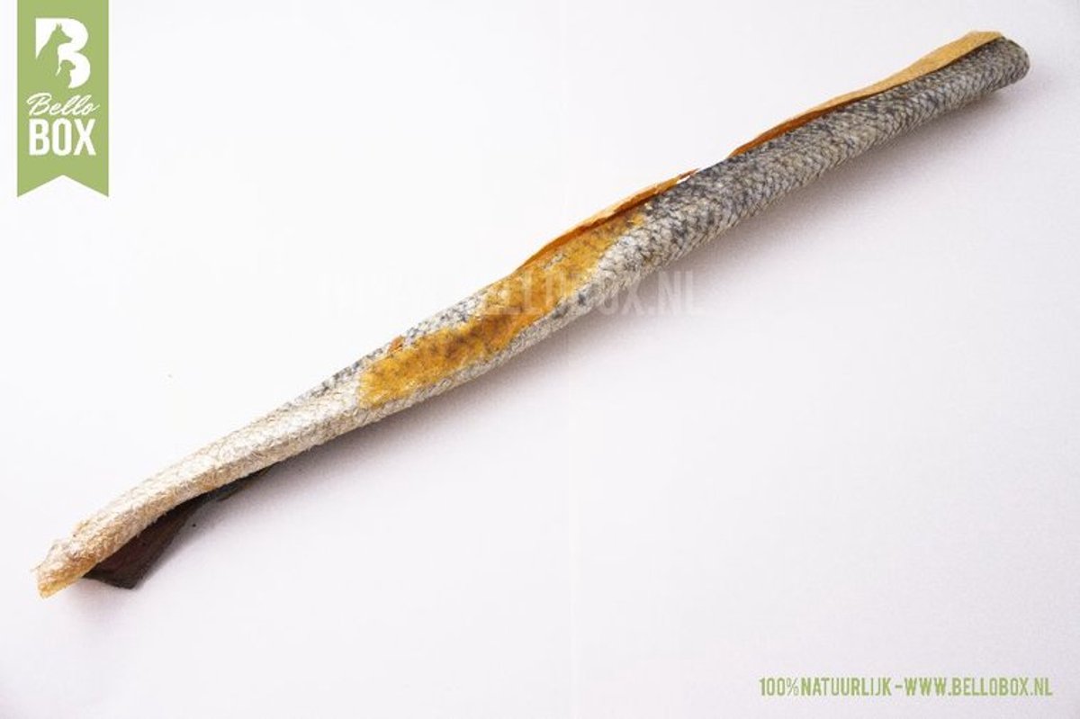 Zalmhuid met vlees 20-25cm (2x) - Natuurlijke Hondensnacks - Bellobox