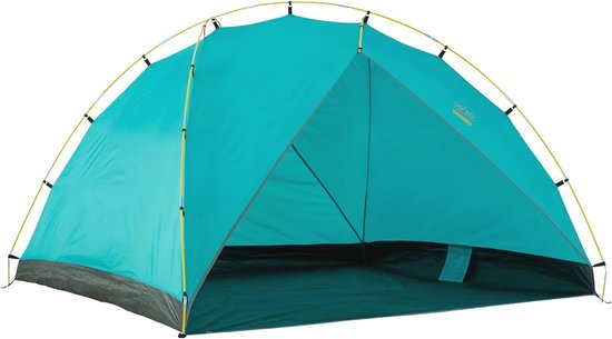 Gorich Strandtent voor 3 tot 4 personen, zonnetent met uv-bescherming, UPF50 , licht en eenvoudig op te bouwen, campingtent voor familie, strand, vissen in de open lucht