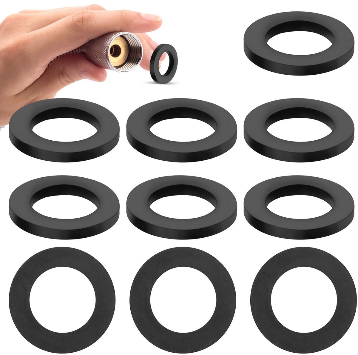 25 Stuks Rubberen Douchekop Afdichtingen - Slangwasmachine Ringen voor Perfecte Waterdichting