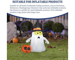 Radiale ventilator 220V met snelheidsregelaar en luchtuitgang - Instelbare ventilator voor koeling en ventilatie