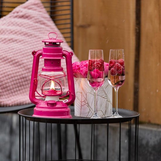 Feuerhand Stormlantaarn Baby special 276 - Roze - 13.5x15x26.5cm - Modern van Feuerhand — afbeelding 4