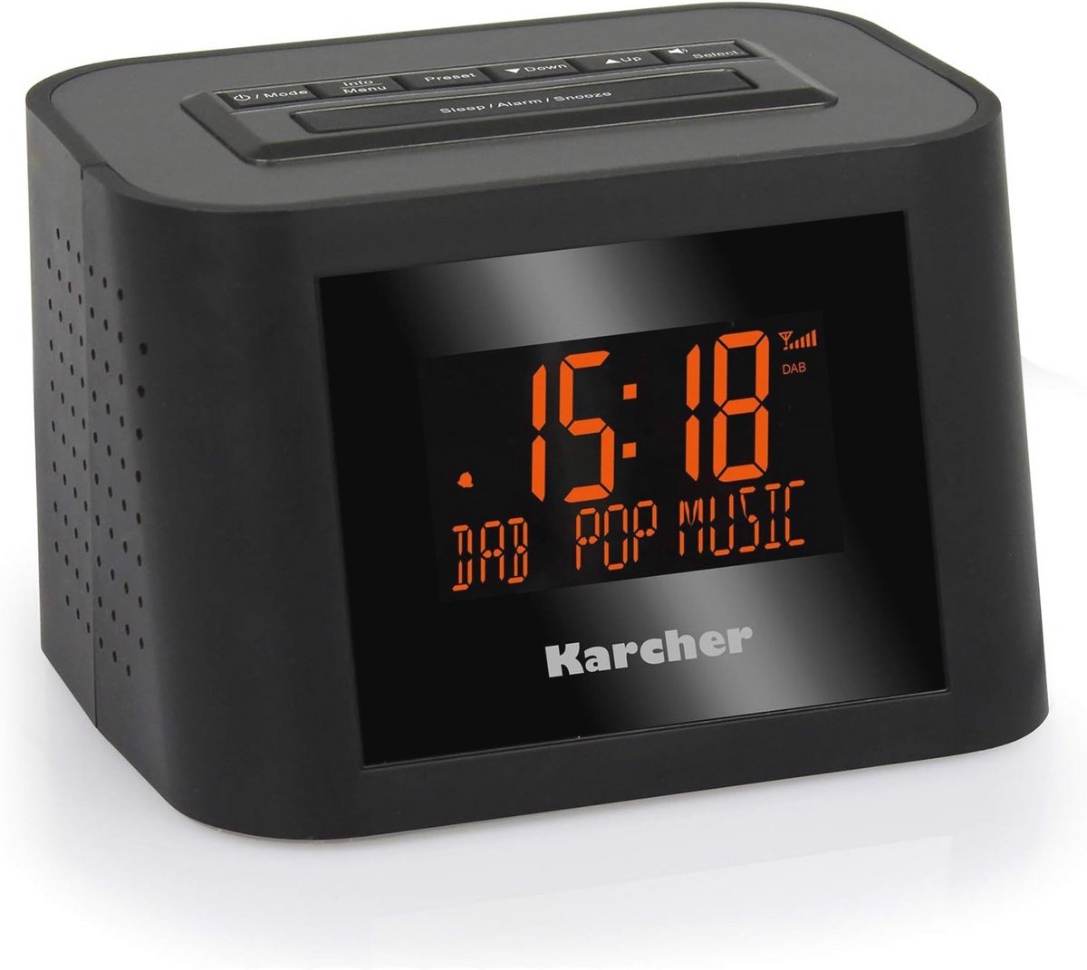 DAB Stereo Wekker Met FM-PLL, Dubbel Alarm, Slaaptimer En Dimbaar Display