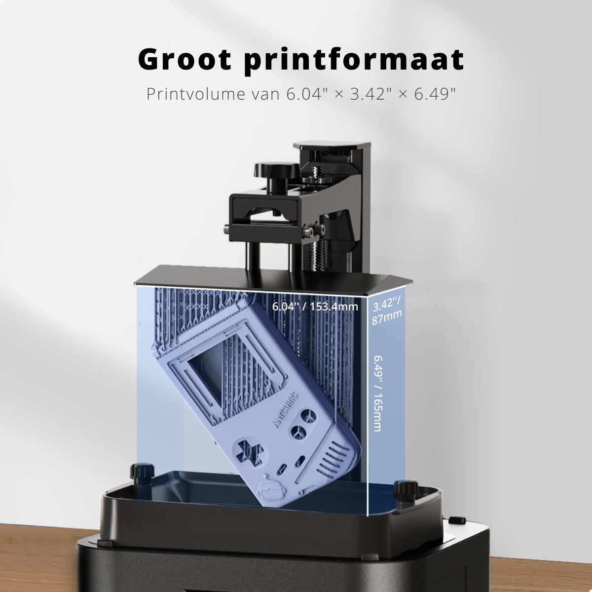 Anycubic Photon Mono 4 3D Printer – 10K Precisie – Automatische Bed Leveling – Compact & Stil – Water-Washable Resin Compatibel – Ideaal voor Miniaturen & Sieraden – WiFi & App Bediening — afbeelding 6