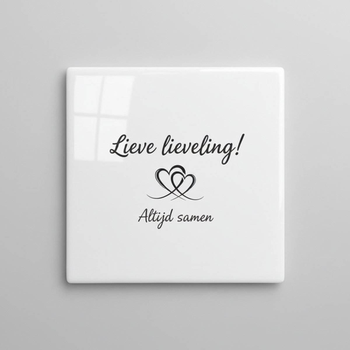 Lieve Lieveling Altijd Samen Tegel – Romantische Liefde Tekst Wanddecoratie – Keramische T