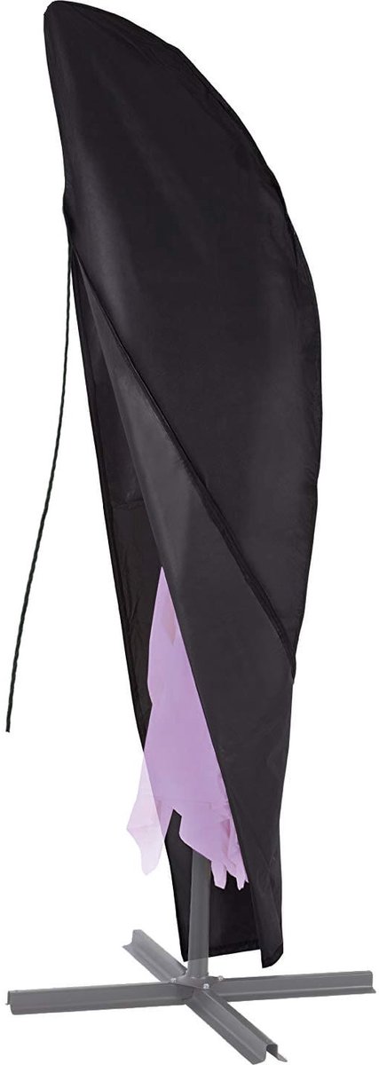 FEROCITY - Parasolhoes - 280 cm x 35 cm x 85 cm - Ø 2 - 4 m - Waterdicht, UV-bestendig - Polyester - Zwart