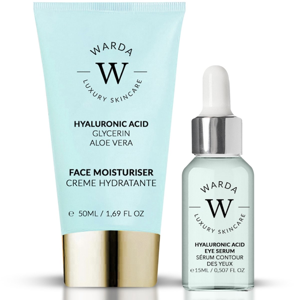 Warda Luxury Skincare Hyaluron dagcrème & serum set