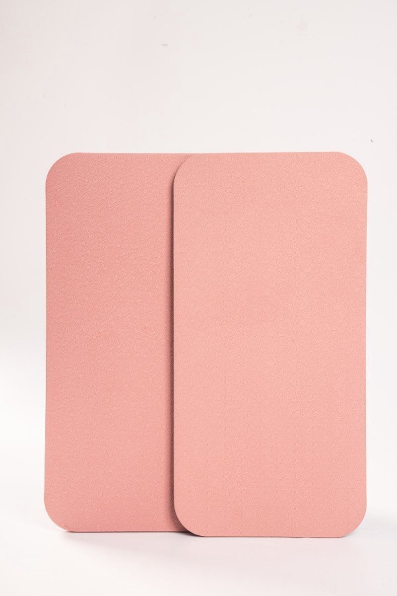 2 stuks 34*17*0,8 cm yogamat, compatibel met yogakniebeschermers, antislip, stabiele balanstrainingsmat