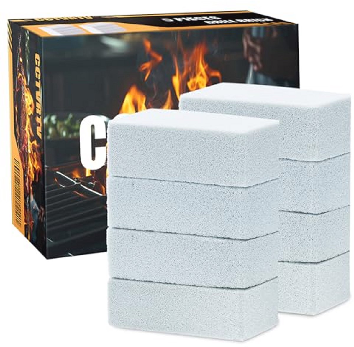 Grillreiniger voor BBQ en Bakplaat - 8 Stuks Puimsteen Reinigingsstenen