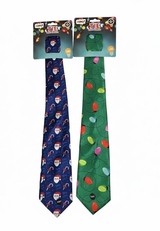 Stropdas Kerst - Met Lichtjes - Assorti