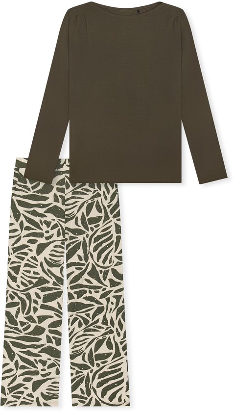 Schiesser dames pyjama - Modal - selected! premium - 42 - Groen
