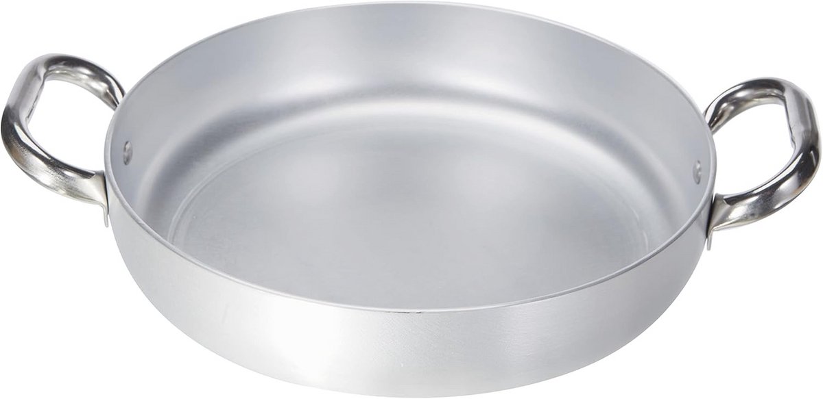 Aluminium Inductie Omelet Pan 28 cm met 2 Handgrepen