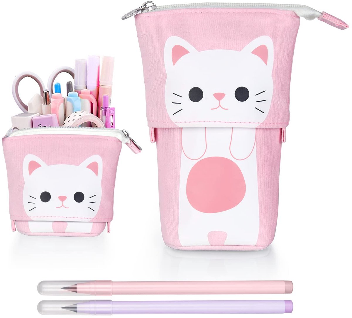 IMPERATORIS® Pennenetui - Pennenzak voor Kinderen en Volwassenen - Schooletui voor Jongens en Meisjes - Briefpapier Organizer - Rose