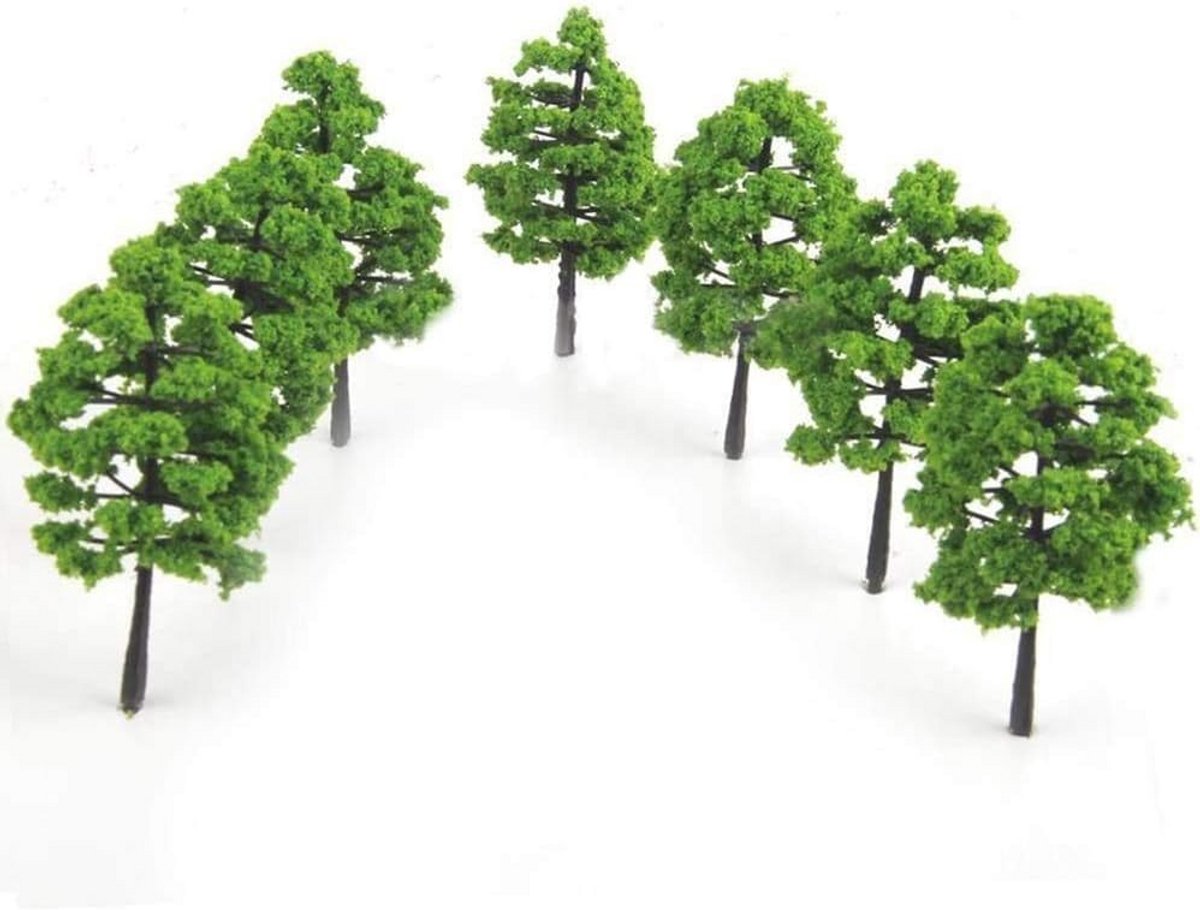 30 Stuks Model Bomen voor DIY Landschap - 7 cm en 9 cm Gemengde Architectuur