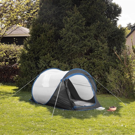 Tweepersoons Pop-up Tent - Ideaal als Festival- en Kampeertent - Lichtgewicht en Snel Op te Zetten in Verschillende Kleuren van Tweepersoons. — afbeelding 2
