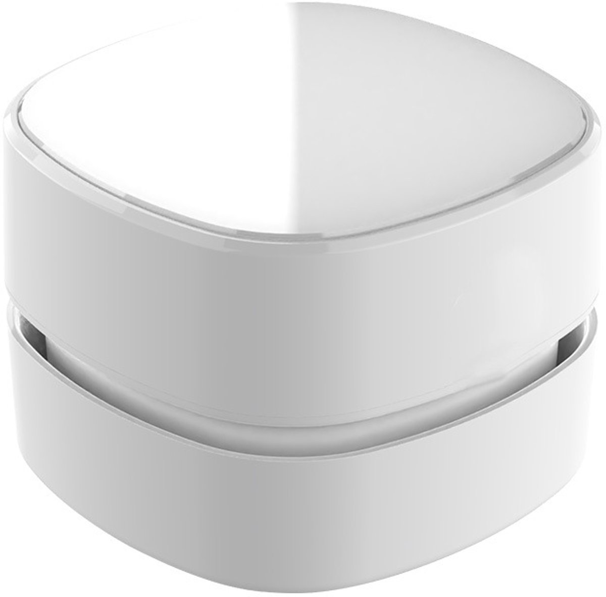 mini draagbare bureaustofzuiger, reinigt kleine oppervlakken snel en eenvoudig met een stofzuigerfunctie, compact en lichtgewicht ontwerp, ideaal voor thuis en op kantoor,wit