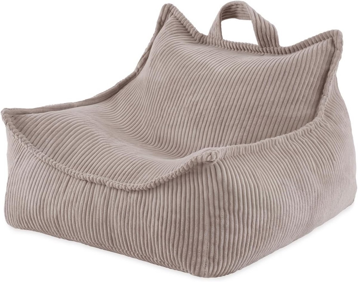 Grote Zitzak voor Kinderen - Wasbare Corduroy Zitzak met Handvat - 77 x 67 x 50 cm - Premium Kwaliteit